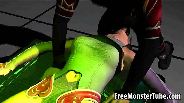 Hot 3D brunette babe sucks cock and gets fucked