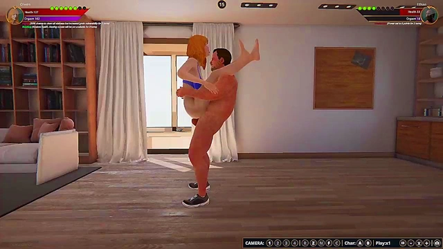 Ethan vs. Olwen (Naked Fighter 3D)