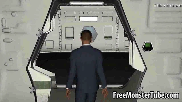 Geeky 3D brunette in glasses toying her pusssysode3 Spoof-high 1