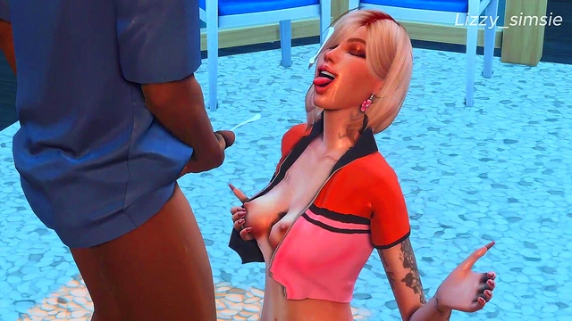 Bonde fucked in the gym 3d animation sims 4