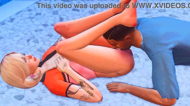 Bonde fucked in the gym 3d animation sims 4