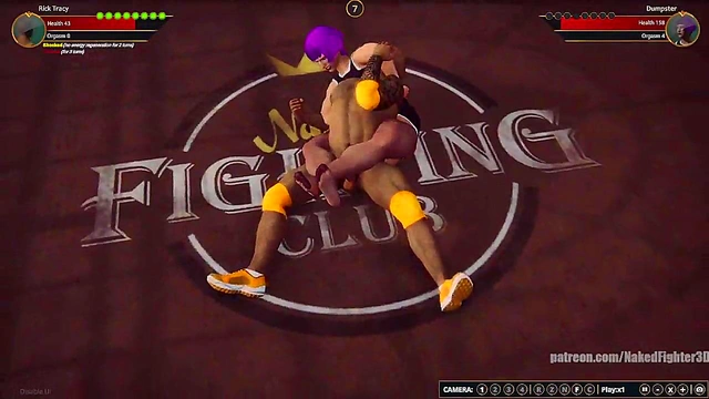 Rick Tracy VS Dumpster (Naked Fighter 3D)