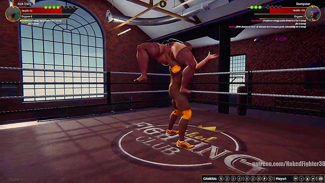 Rick Tracy VS Dumpster (Naked Fighter 3D)