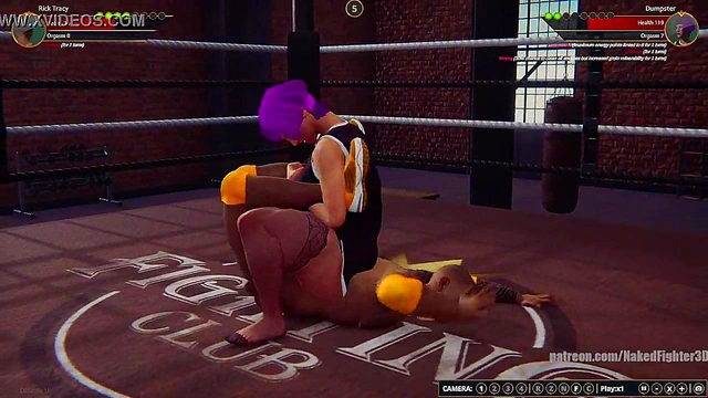 Rick Tracy VS Dumpster (Naked Fighter 3D)