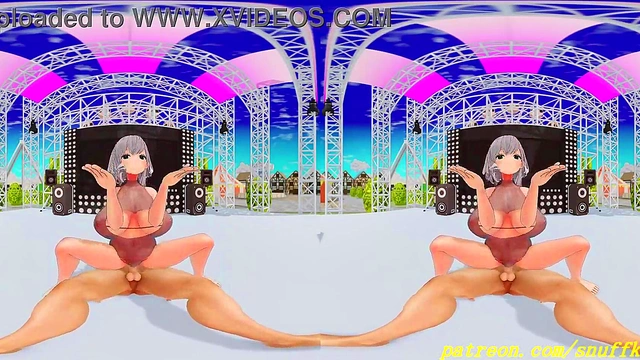 vr180 mmd noel dance 3d hololive