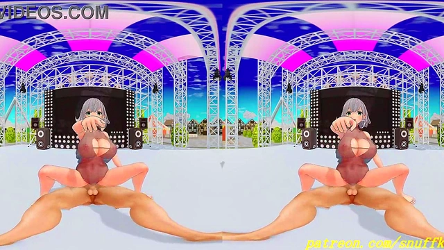 vr180 mmd noel dance 3d hololive