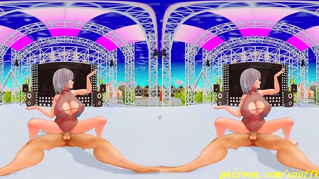 vr180 mmd noel dance 3d hololive