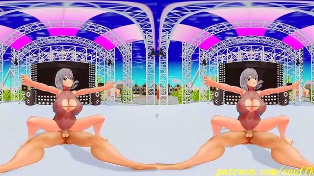 vr180 mmd noel dance 3d hololive