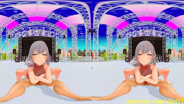 vr180 mmd noel dance 3d hololive