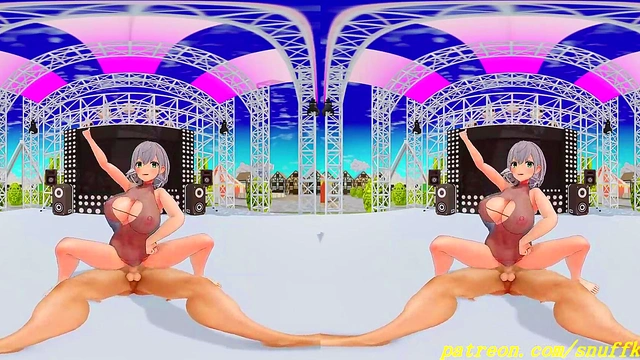 vr180 mmd noel dance 3d hololive