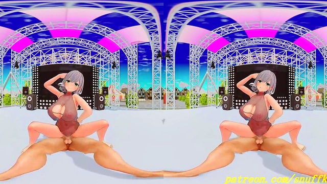 vr180 mmd noel dance 3d hololive
