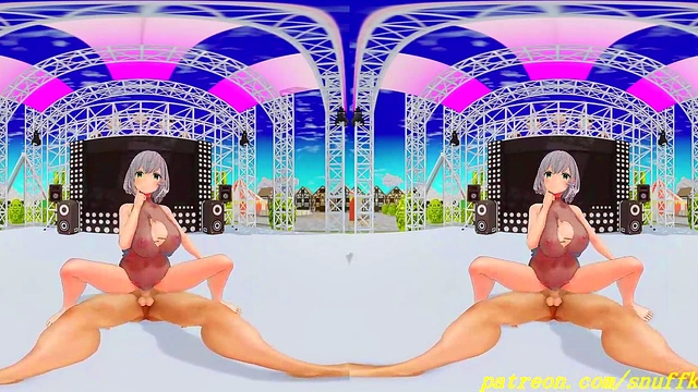 vr180 mmd noel dance 3d hololive