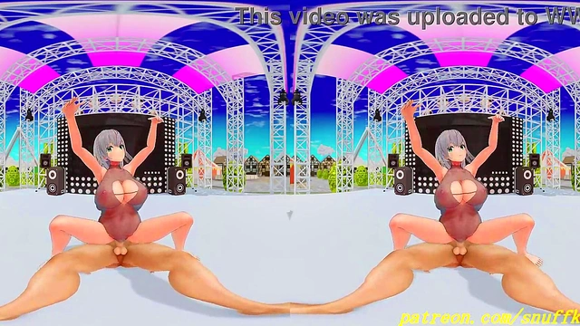 vr180 mmd noel dance 3d hololive