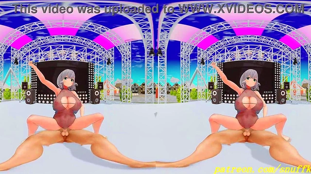 vr180 mmd noel dance 3d hololive