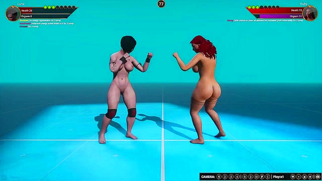 Luna VS Ruby (Naked Fighter 3D)