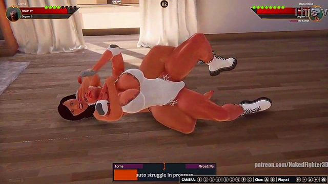 Lorna VS Broadzilla (Naked Fighter 3D)
