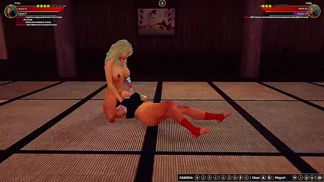 Nelly vs Erika (Naked Fighter 3D)