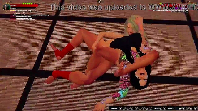 Nelly vs Erika (Naked Fighter 3D)