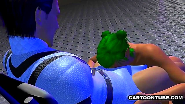 Busty 3D cartoon elf babe sucks cock and gets fucked