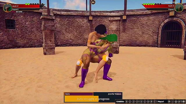 Horie VS Jennifer Walters (Naked Fighter 3D)