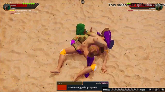 Horie VS Jennifer Walters (Naked Fighter 3D)