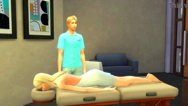 Extra Special Massage For Hot Blonde Client - sims 4 - 3D animation