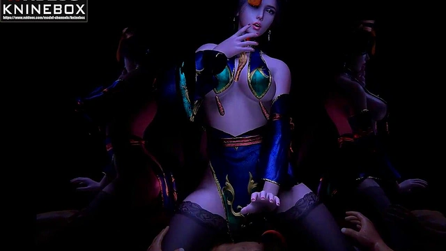 [KNINEBOX] 3D Animation Exiled Starry Sky Lin Jingmei Dance Shake Girl on Top