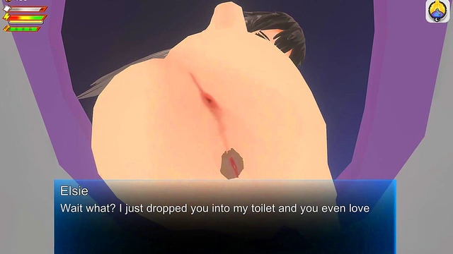 Femdom University 3D Game - Toilet Giantess Piss
