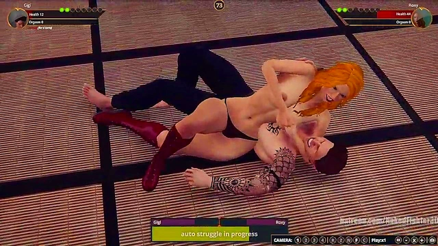 Gigi VS Roxy (Naked Fighter 3D)