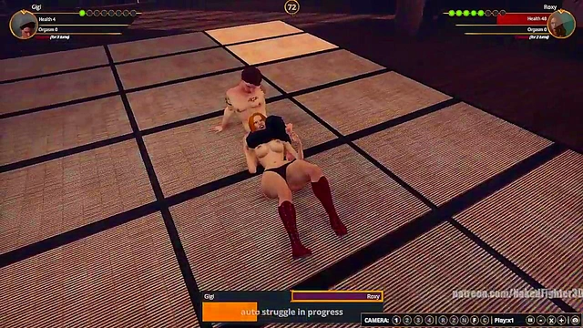 Gigi VS Roxy (Naked Fighter 3D)