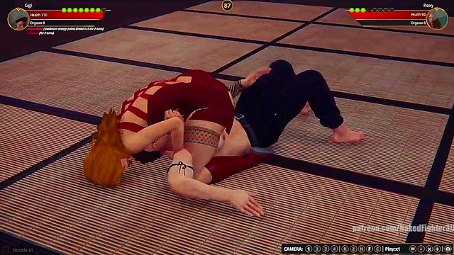 Gigi VS Roxy (Naked Fighter 3D)