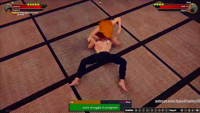 Gigi VS Roxy (Naked Fighter 3D)