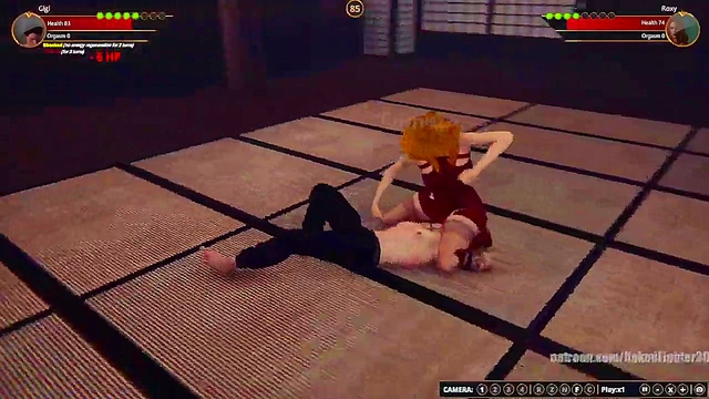 Gigi VS Roxy (Naked Fighter 3D)