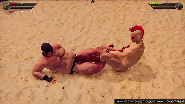 Lillith Redwing VS Grizzly Bear (Naked Fighter 3D)