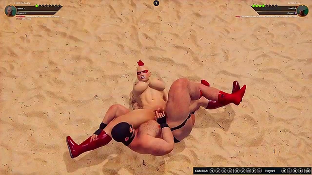 Lillith Redwing VS Grizzly Bear (Naked Fighter 3D)