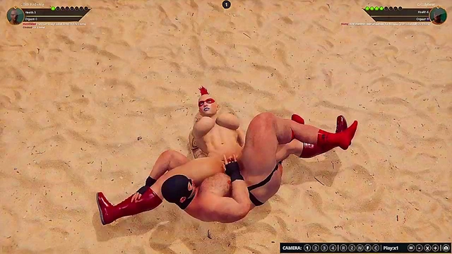 Lillith Redwing VS Grizzly Bear (Naked Fighter 3D)