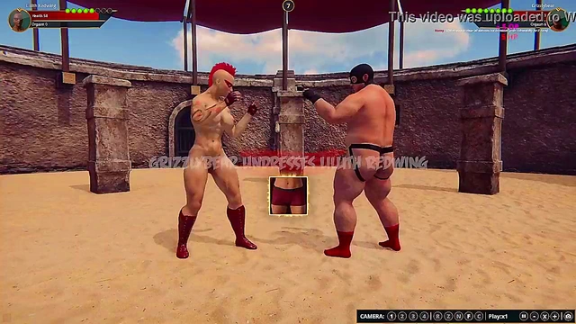 Lillith Redwing VS Grizzly Bear (Naked Fighter 3D)