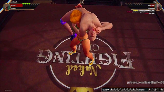 Karen Krash VS Nick (Naked Fighter 3D)