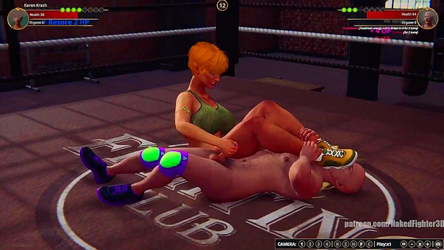 Karen Krash VS Nick (Naked Fighter 3D)