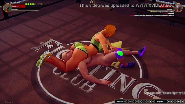 Karen Krash VS Nick (Naked Fighter 3D)