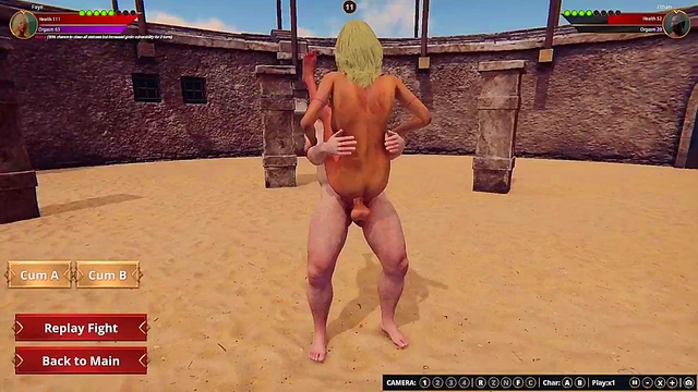 Ethan vs. Faye (Naked Fighter 3D)