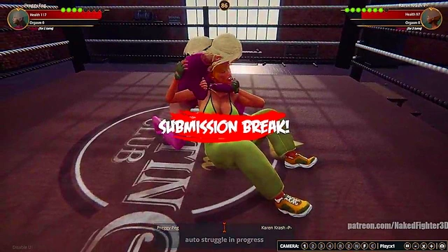 Preggy Peg VS Karen Krash (Naked Fighter 3D)