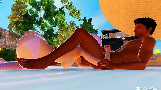 Super Hot BBC Fucking A Tight White Pink Girl Anal in 3D Animation