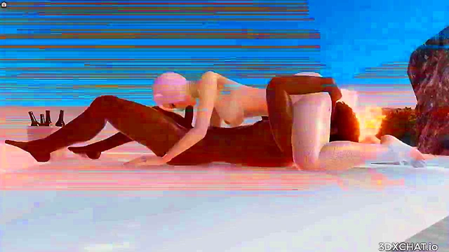 Super Hot BBC Fucking A Tight White Pink Girl Anal in 3D Animation