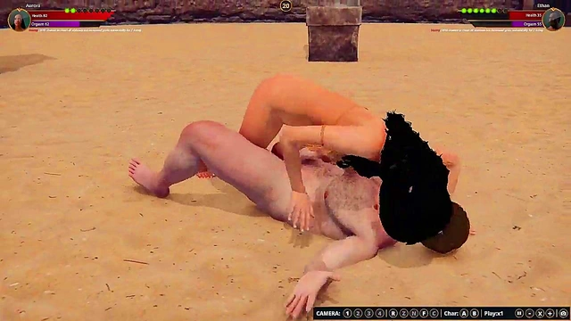 Ethan vs. Aurora (Naked Fighter 3D)