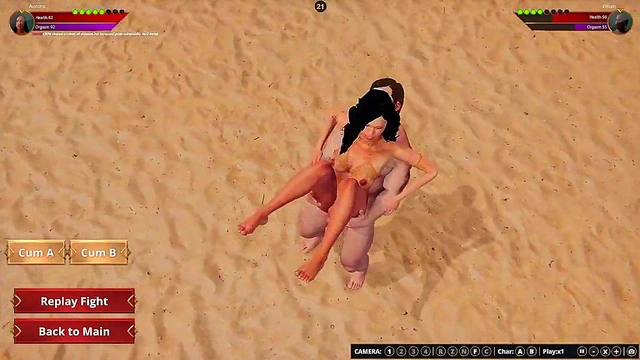 Ethan vs. Aurora (Naked Fighter 3D)