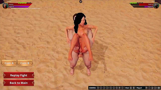 Ethan vs. Aurora (Naked Fighter 3D)