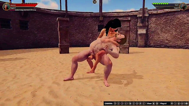 Ethan vs. Aurora (Naked Fighter 3D)
