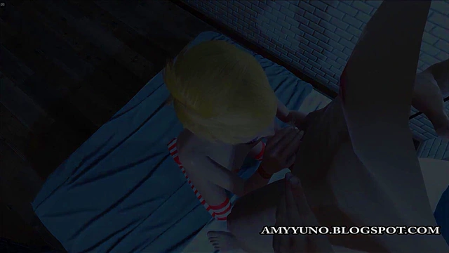 TIGHT 3D Blonde Teen With Small Tits Gets Ass Pounded!