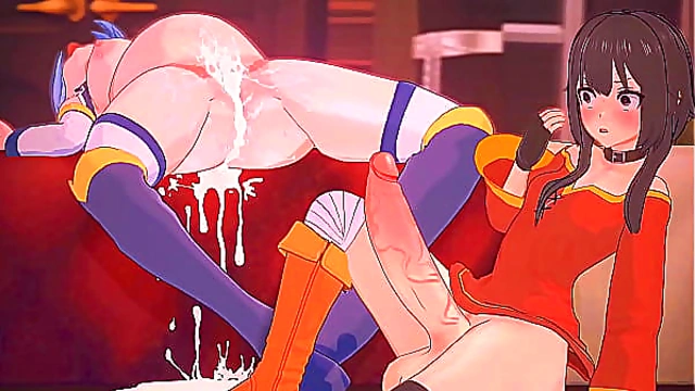 Aqua Gets Pounded (Kono Suba Futa Animation)